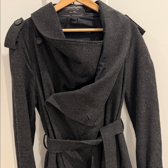 All Saints Charcoal Wool Utility Coat - Picture 7 of 7
